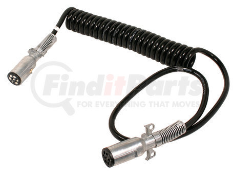 Phillips Industries 24-4921 Cable Assembly-PERMACOIL™, Coiled, 15 Ft., with 48" Lead, 6/14 & 1/12 ga., with Zinc Die-Cast Plugs