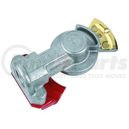 Phillips Industries 12-0081 Straight Mount Gladhand - Emergency, red, with filter screen, 1/2" female pipe thread