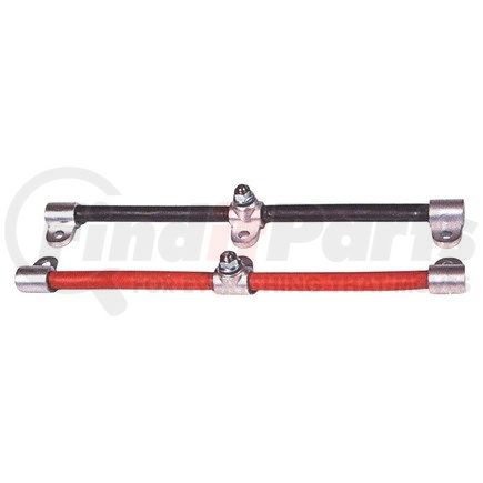 Phillips Industries 9-293 Battery Jumper Cable - Three Battery Jumpers, 14-3/4", Black (Negative) Top Post-to-Power Take-Off-Post