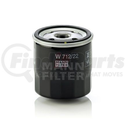 MANN+HUMMEL Filters W712/22 Spin-on Oil Filter