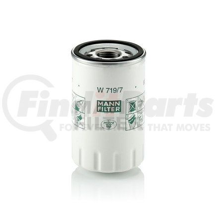 MANN+HUMMEL Filters W719/7 Spin-on Oil Filter