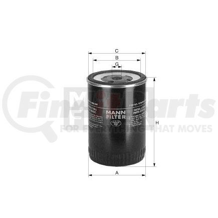 MANN+HUMMEL Filters WDK940/1 HP Spin-on Fuel Filter