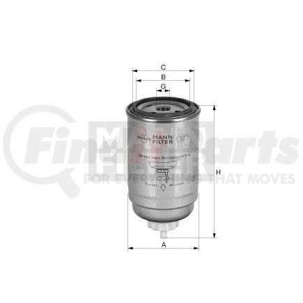 MANN+HUMMEL Filters WK842 Spin-on Fuel Filter