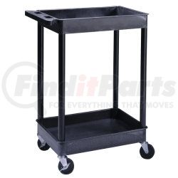 Luxor TC11 2-Shelf Plastic Utility Cart