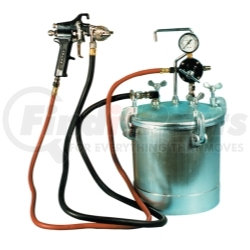 Astro Pneumatic PT2-4GH 2-1/4 Gallon Pressure Tank with Spray Gun & 12' Hose - Black Gun - 1.0mm Nozzle