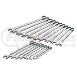 SK Hand Tool 86037 12 Pt Metric Long Pattern Combination Wrench Set, 19 Pc