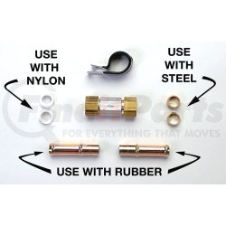 S.U.R. AND R AUTO PARTS CKV7 Fuel Line Check Valve for 3/8" Lines