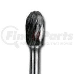 Shark Industries Ltd. bt40 Carbide Bur 1/4 in. Shank - Tree Shaped Radius