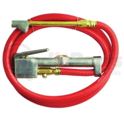 Milton Industries 501 Inflator Gauge Complete with Dual-Head Straight Foot Chuck & 5' Hose.