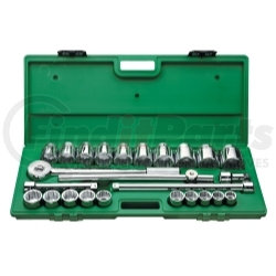 SK Hand Tool 4725 3/4" Dr 12 Pt STD SAE  Socket Set, 25 Pc