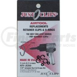 Just Clips 250-5 1/4" Anvil Retainer Clip Refill Pack, 5 Pack