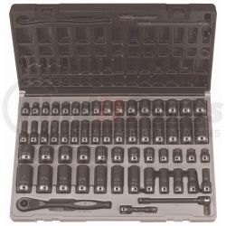 Grey Pneumatic 81659CRD 59 Pc. 3/8" Drive 6 Point SAE & Metric Duo-Socket Set