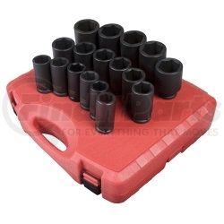 Sunex Tools 4686 17 Pc. 3/4" Drive Metric Deep Impact Socket Set