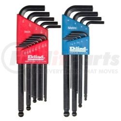 Eklind Tool Company 13222 Eklind 13222 .050-3/8" & 1.5MM-10MM 22Pc. Ball End Combo Metric & SAE Hex Key Set