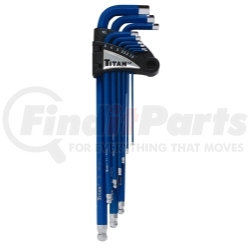 Titan 12714 Extra-Long Arm Metric Hex Key Set