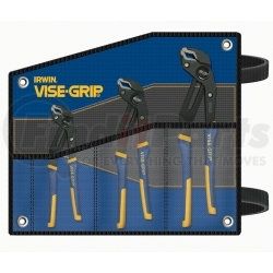 Vise Grip 2078711 3 Piece GrooveLock Pliers Kit Bag Set