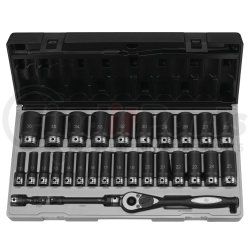 Grey Pneumatic 82629MD 29-Piece 1/2 in. Drive 6-Point Metric Deep Duo Impact Socket Set