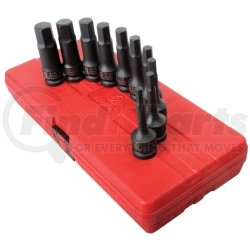 Sunex Tools 2638 Sunex Tools 2638 10 PC. 1/2" Drive 1/4"-3/4" SAE Impact Hex Drive Set