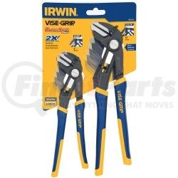 Vise Grip 1802532 2 Piece GrooveLock 8" and 10" Straight Jaw Pliers Set