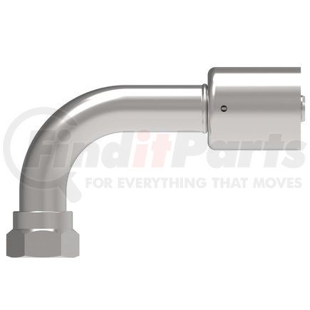 Weatherhead 75712E-Z93 Eaton Weatherhead 757 E Series Crimp Hose Fittings Bumped Tube O-Ring Female Swivel 90 Tube Elbow