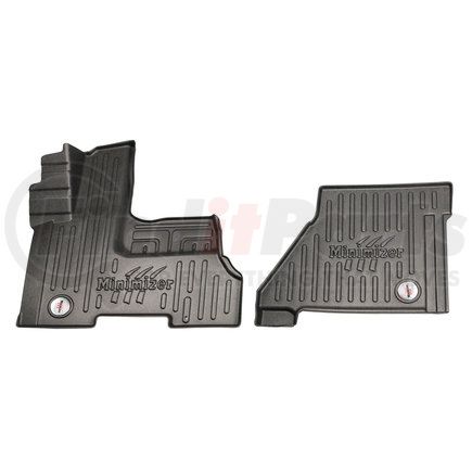 Minimizer 103556 Floor Mats - Black, 2 Piece, Front Row, For International and Caterpillar