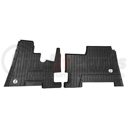 Minimizer 105193 Floor Mats - Black, 2 Piece, Front Row, For Kenworth