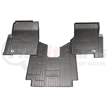 Minimizer FKFRTLCASCMB Floor Mats - Black, 3 Piece, Front, Center Row, For Freightliner