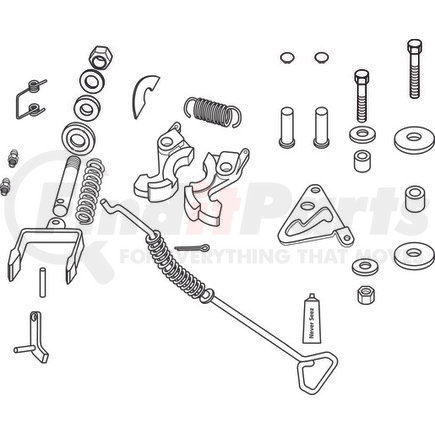 SAF-HOLLAND RK-351-A FW35 / FW33 Low Lube Fifth Wheel Rebuild Kit - RH, Includes Jaw Kit, Handle Kit, Bracket Connection Kit