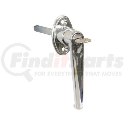 Buyers Products b2394l Exterior Door Handle - Locking, L-Type, Chrome, with Key