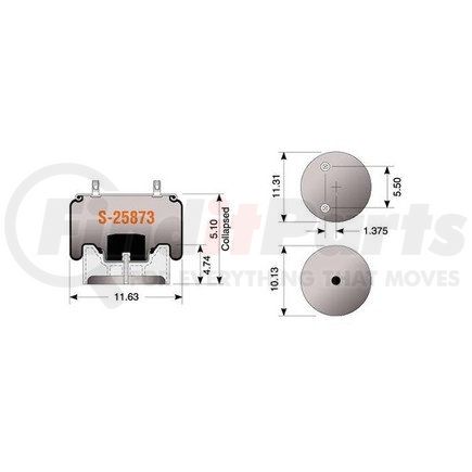 Hendrickson S-25873 Hendrickson Air Spring