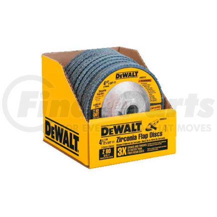 DEWALT DW8313 DeWalt DW8313 Flap Disc Type 29 4-1/2" x 5/8-11" 80 Grit  Zirconia