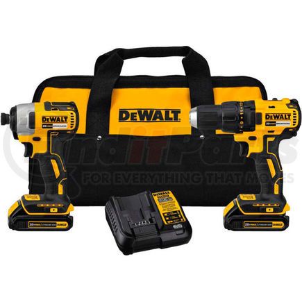 DEWALT DCK277C2 DeWALT DCK277C2 20V MAX Compact Brushless Drill/Driver Impact Combo Kit (2)1.5Ah Batteries & Charger