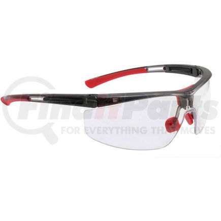 North Safety T5900NTK Uvex&#174; Adaptec Narrow Safety Glasses, Translucent Black Frame, Clear Lens