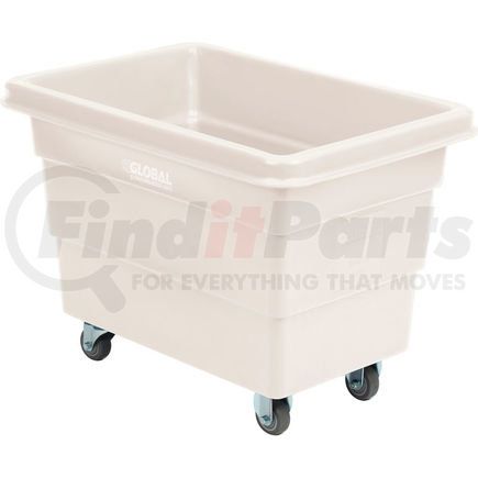 Global Industrial 800311WH Global Industrial&#8482; Plastic Bulk Box Truck, 6 Bushel, direct mount base White