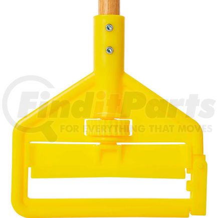 Rubbermaid FGH116000000** Rubbermaid&#174; 60" Invader Side Gate Wood Mop Handle, Yellow - FGH116000000