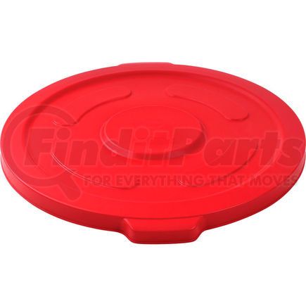 Global Industrial XDW-L55RD Global Industrial&#153; Plastic Trash Can Lid - 55 Gallon Red