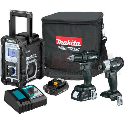 Makita CX301RB Makita&#174; LXT&#174; Cordless 3-Pc. Combo Kit, 2.0Ah, 18V, Lithium-Ion, Sub-Compact