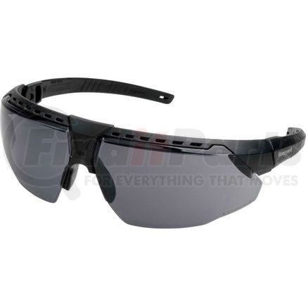 North Safety S2851HS Uvex&#174; Avatar Hydroshield Safety Glasses, Black Frame, Gray Lens, Scratch-Resistant, Hard Coat