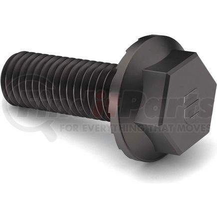 Earnest 824395P 1/2-13 x 1" Hex Serrated Flange Locking Screw - 120M PSI - Steel - Zinc Clear - UNC - Pkg of 10