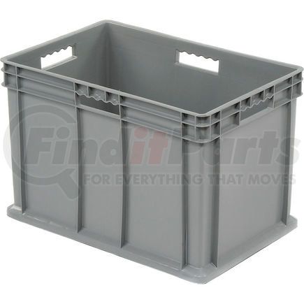 Akro Mils 37686GREYGBL Global Industrial&#153; Solid Straight Wall Container, 23-3/4"Lx15-3/4"Wx16-1/8"H, Gray