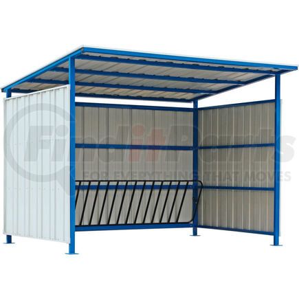 Global Industrial ILIFEBIKE Global Industrial&#153; Outdoor Bike Storage Shelter, 16 Bike Capacity, 120"L x 95-1/2"W x 90-1/16"H