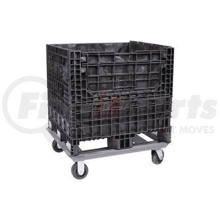 LEWISBins+ DKD-4845-Dolly ORBIS Steel Dolly For Bulk Container DKD-4845 - 48x45 Footprint, 2 Swivel, 2 Rigid 5" Casters