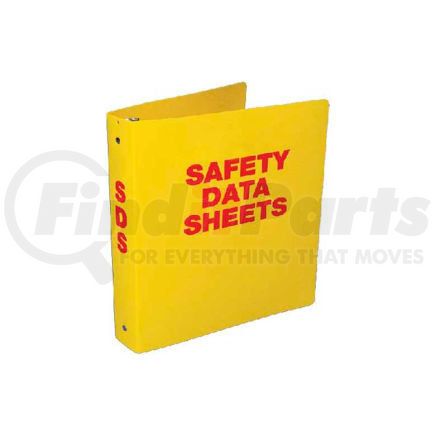 National Marker Company RTK63C NMC RTK63C, Safety Data Sheet Binder, 3.5" Rings, 3/16" Hole in Spine, Yellow