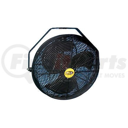 J & D Manufacturing POW18B J&D 18" Fan With Wall Ceiling Bracket 1/5 HP 1550 CFM, Black