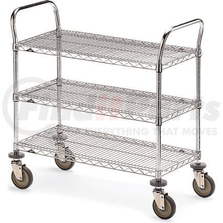 Metro 5451900 Metro Three-Shelf Wire Carts - 48" Wx18" D Shelf