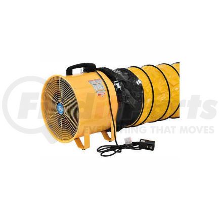 Global Industrial 246431 Global Industrial&#153; 12" Portable Ventilation Fan With 16' Flexible Duct, 1640 CFM, 3/8 HP