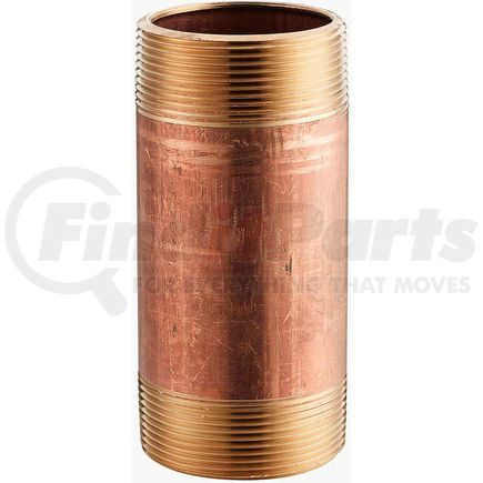 Merit Brass 2016-200* 1 In. X 2 In. Lead Free Seamless Red Brass Pipe Nipple - 140 PSI - Sch. 40 - Domestic