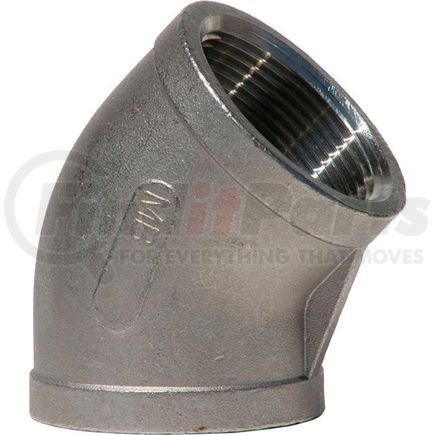 Merit Brass K402-08 1/2 In. 304 Stainless Steel 45 Degree Elbow - FNPT - Class 150 - 300 PSI - Import