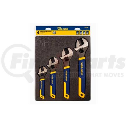 IRWIN TOOLS 2078706 Irwin 2078706 4 PC. 6", 8", 10" & 12" Adjustable Wrench Set In Tray