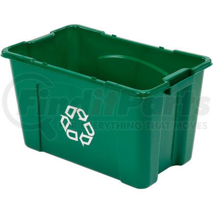 Rubbermaid FG571873GRN Rubbermaid&#174; Recycling Bin, 18 Gallon, Green